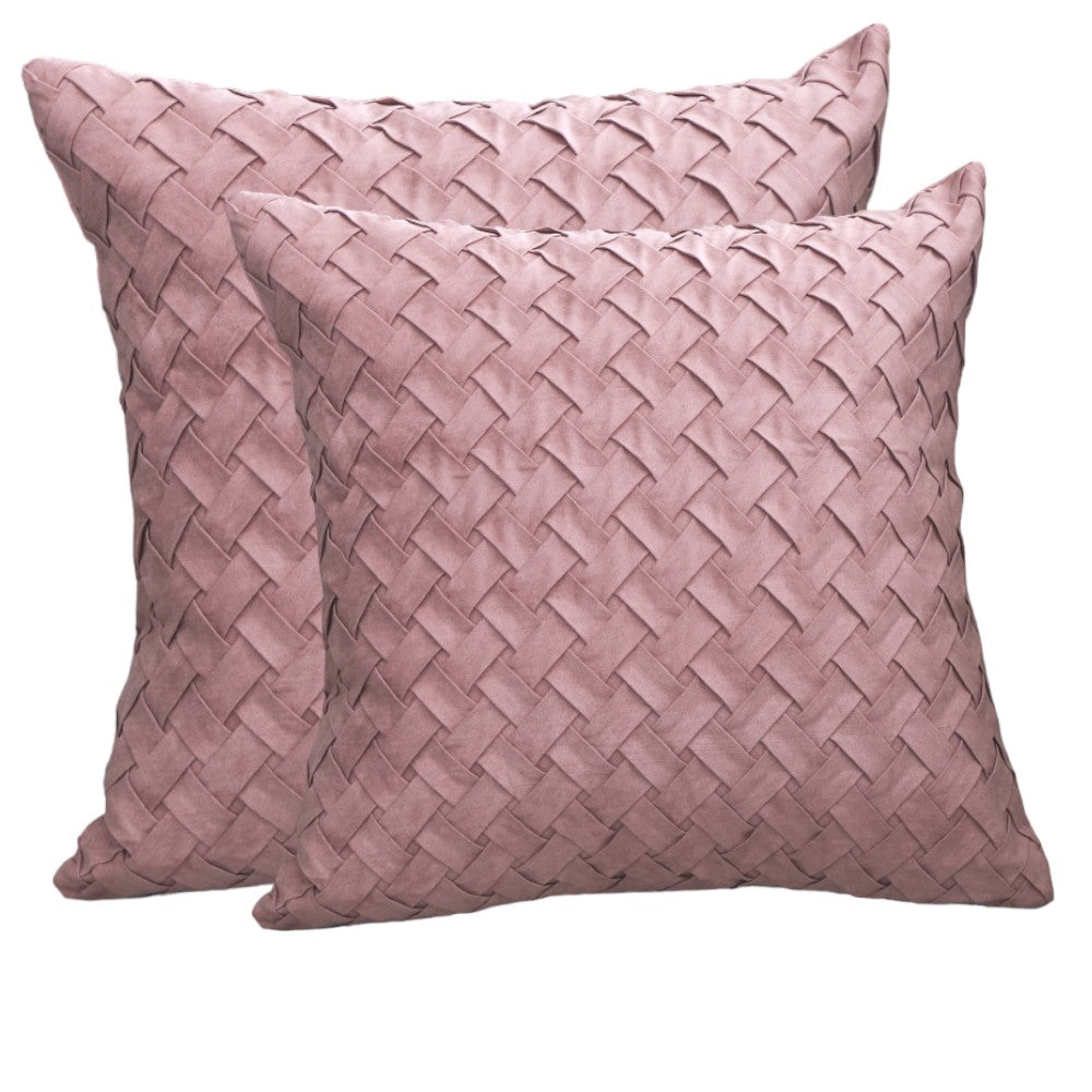 Set of 2 Throw Pillow Covers AND Inserts mixed of 18"x18" and 20"x20" well mixed one of each size