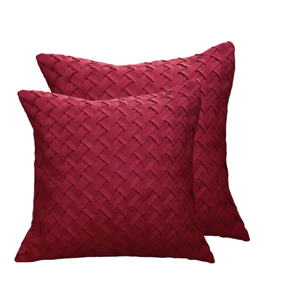 Set of 2 Throw Pillow Covers AND Inserts mixed of 18"x18" and 20"x20" well mixed one of each size