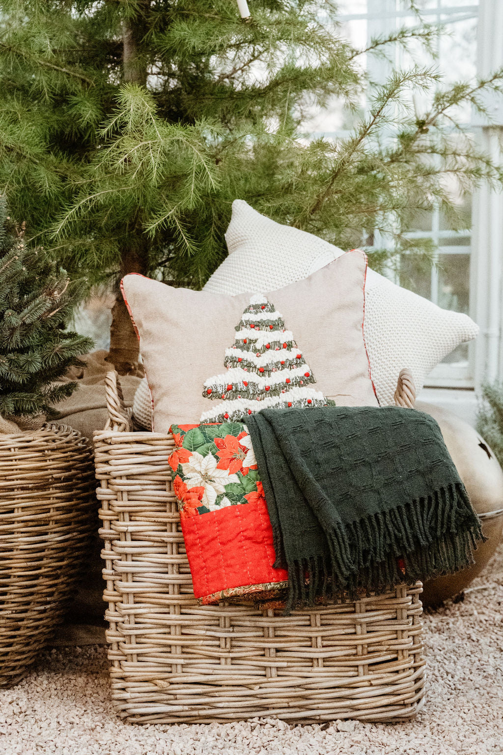 Rattan Square Basket