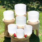 Rainbow Sounds Set of 7 White Sound Therapy Bowls