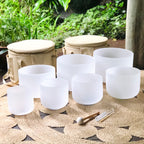 Rainbow Sounds Set of 7 White Sound Therapy Bowls