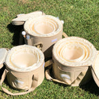 Rainbow Sounds Set of 9 White Sound Therapy Bowls