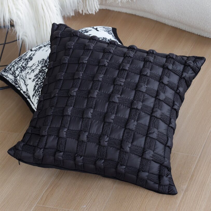 Pack of 2 18"x18" Luxurious Textured Decorative Throw Pillow Set optional of inserts