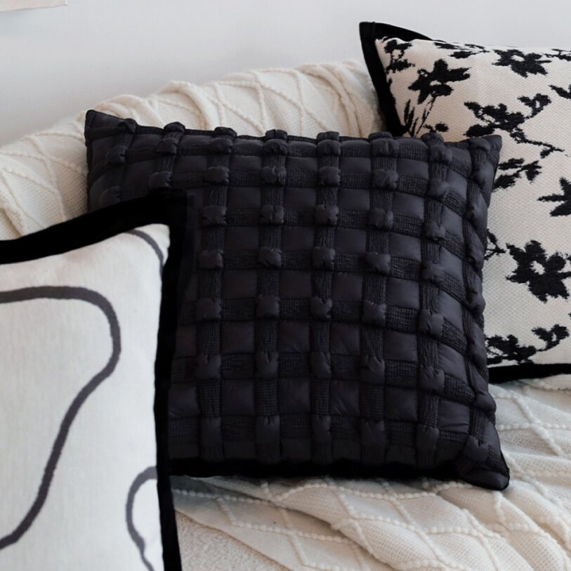 Pack of 2 18"x18" Luxurious Textured Decorative Throw Pillow Set optional of inserts