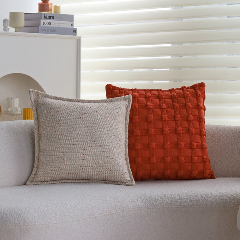 Pack of 2 18"x18" Luxurious Textured Decorative Throw Pillow Set optional of inserts