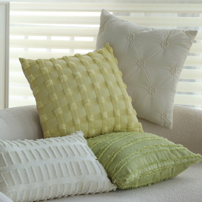 Pack of 2 18"x18" Luxurious Textured Decorative Throw Pillow Set optional of inserts