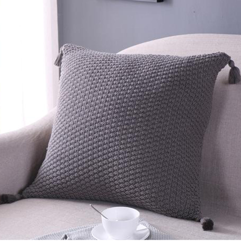Set of 2 Beautiful combination Pillow Covers AND Inserts  mixed colors, one of each