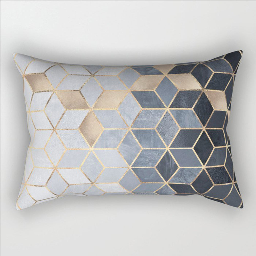 12"x20" modern geometric lumbar throw pillow 12 designs chic abstract & art deco prints gold accent decor insert included