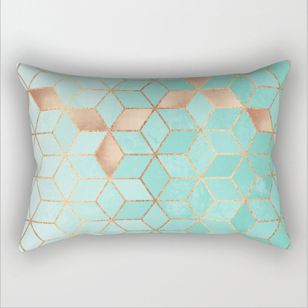 12"x20" modern geometric lumbar throw pillow 12 designs chic abstract & art deco prints gold accent decor insert included