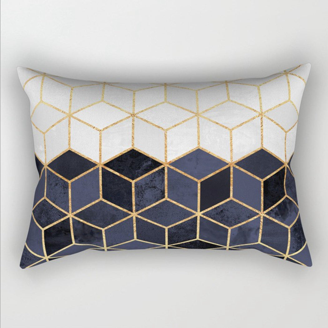12"x20" modern geometric lumbar throw pillow 12 designs chic abstract & art deco prints gold accent decor insert included