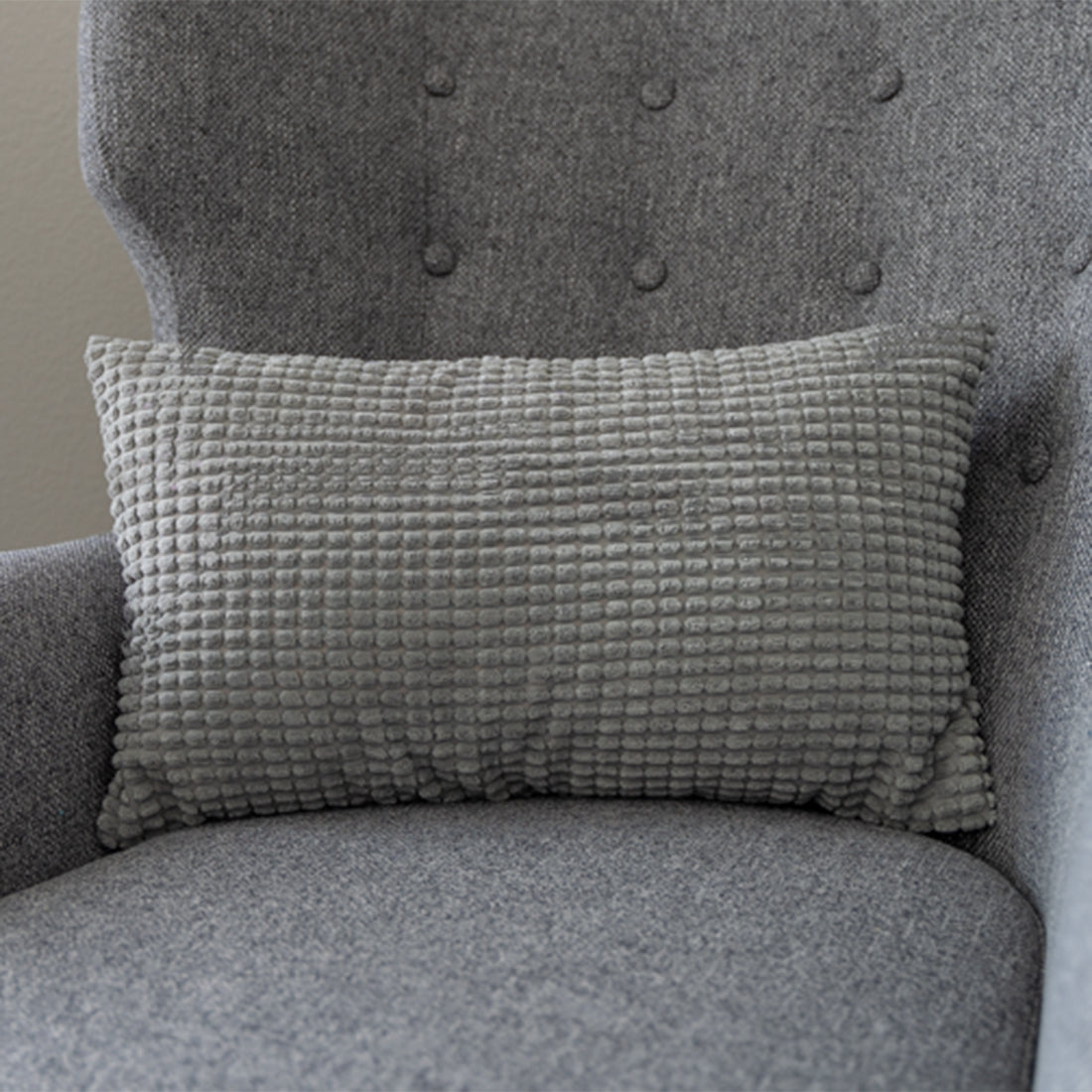 12''x20'' Soft Chenille Dot Throw Pillow | 8 Colors – Plush Textured Design | Cozy Modern Lumbar Accent | Insert Included