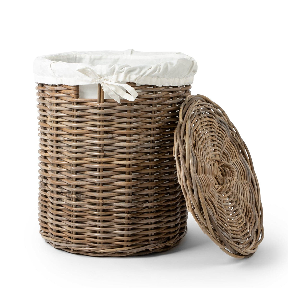 Rattan Laundry Baskets with Lid and Inner Bag